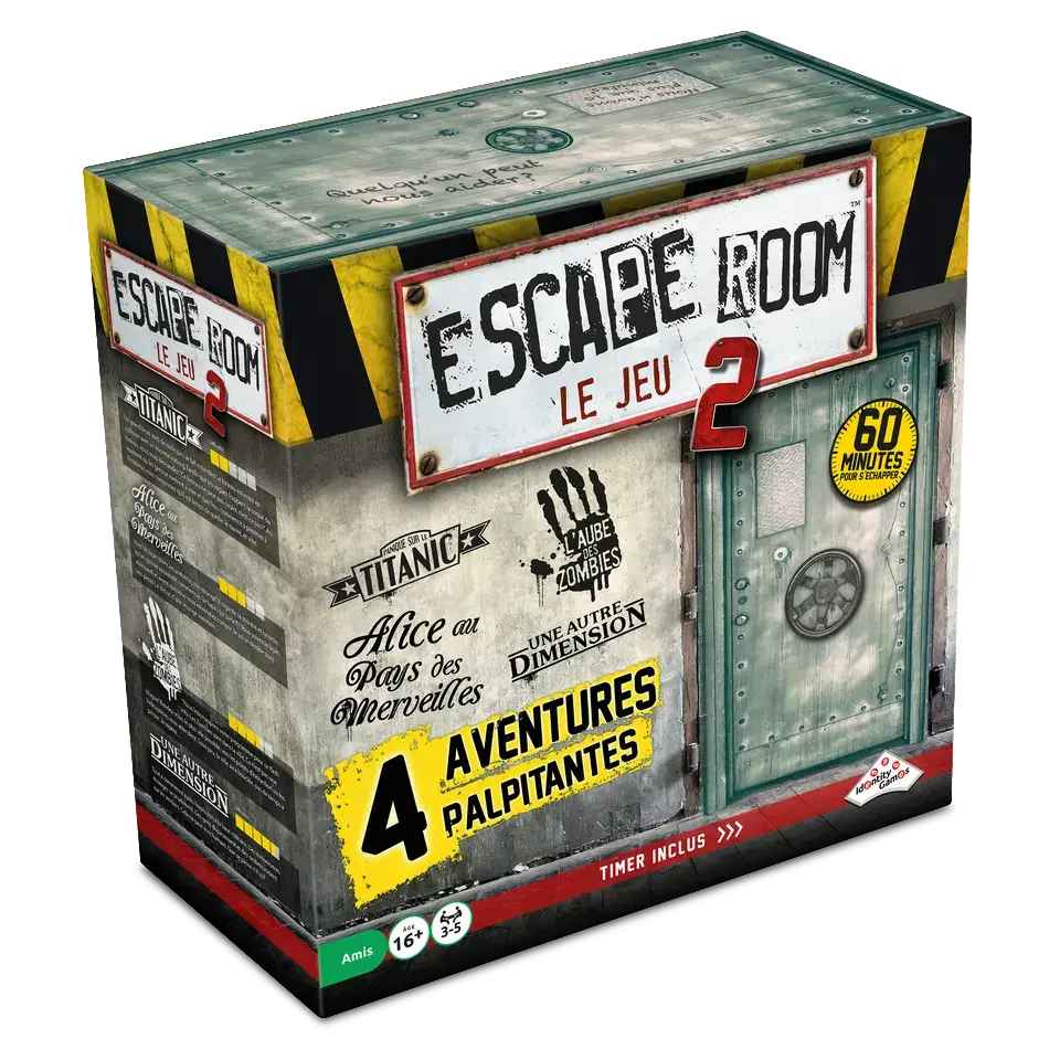Escape Room le Jeu #2 - 4 Aventures. Garder notre sang-froid ?